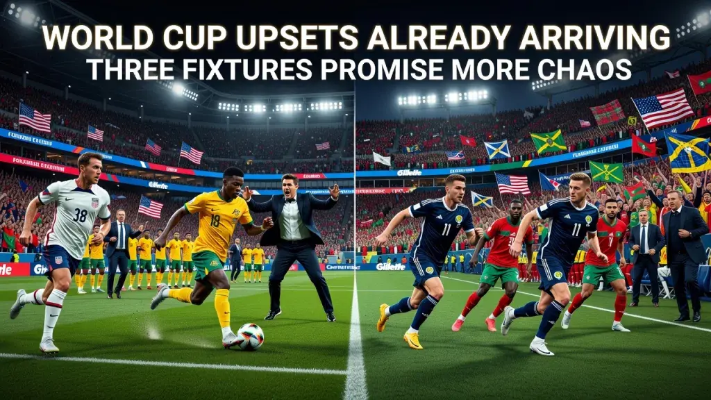 World Cup Upsets Already Arriving as Three Fixtures Promise More Chaos