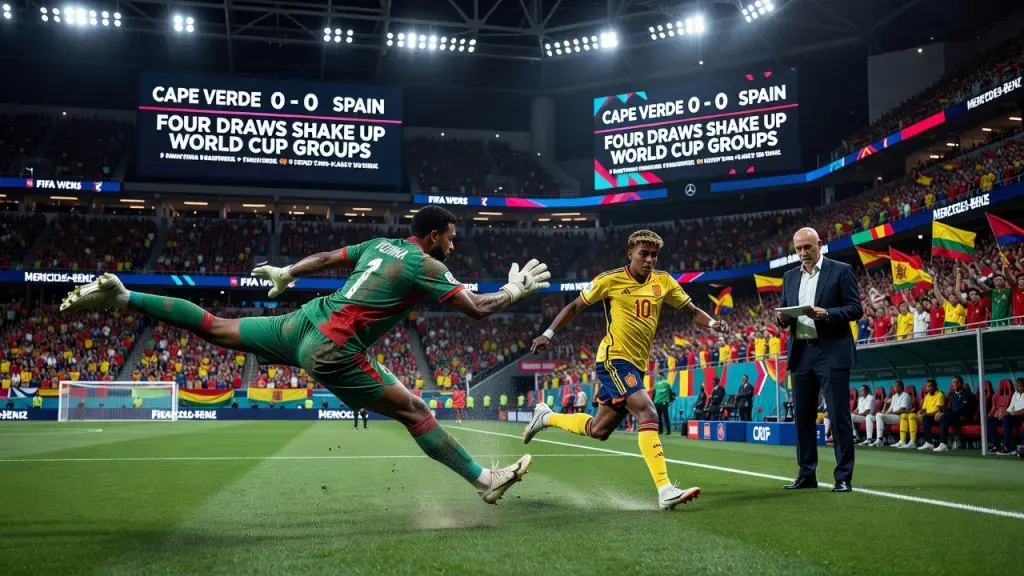 Cape Verde Stun Spain as Four Draws Shake Up World Cup Groups
